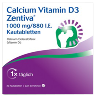 CALCIUM VITAMIN D3 Zentiva 1000 mg/880 I.E. Kautab