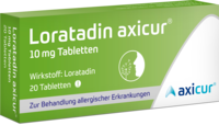 LORATADIN axicur 10 mg Tabletten